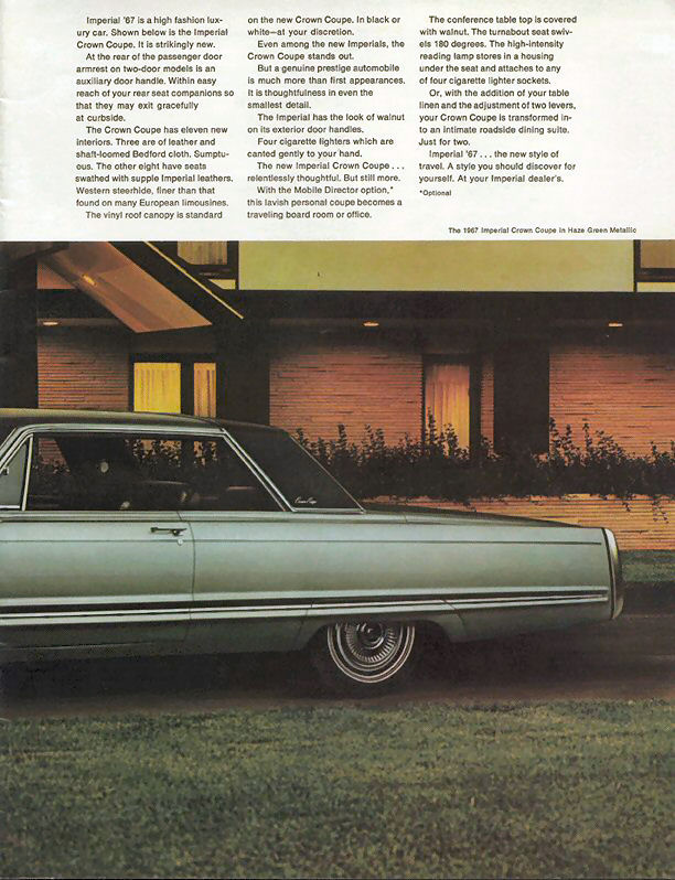 1967 Chrysler Imperial Brochure Page 18